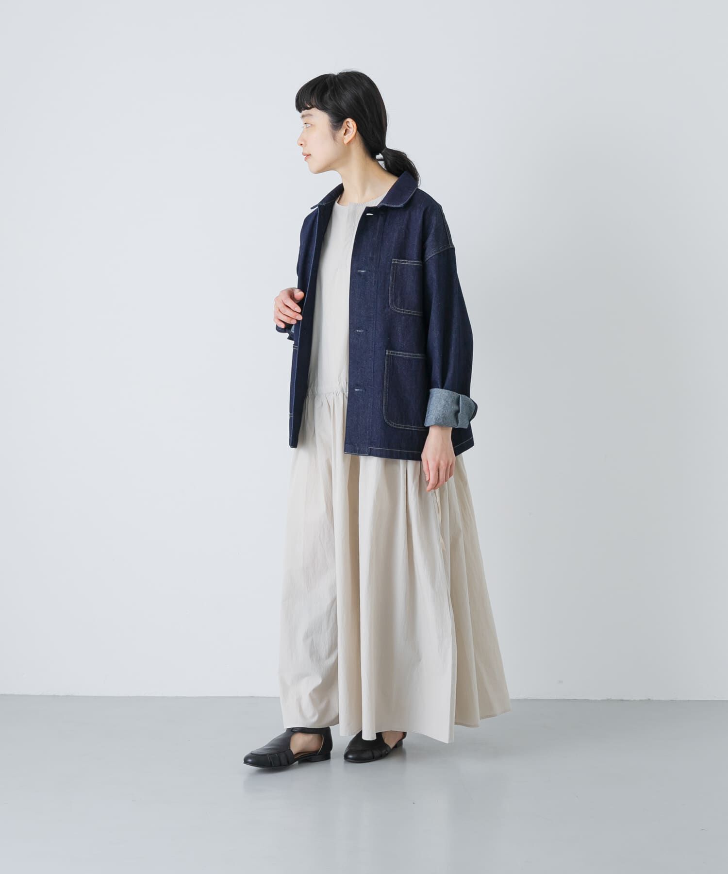 かぐれ「タイプライターギャザーワンピース」|ワンピース|