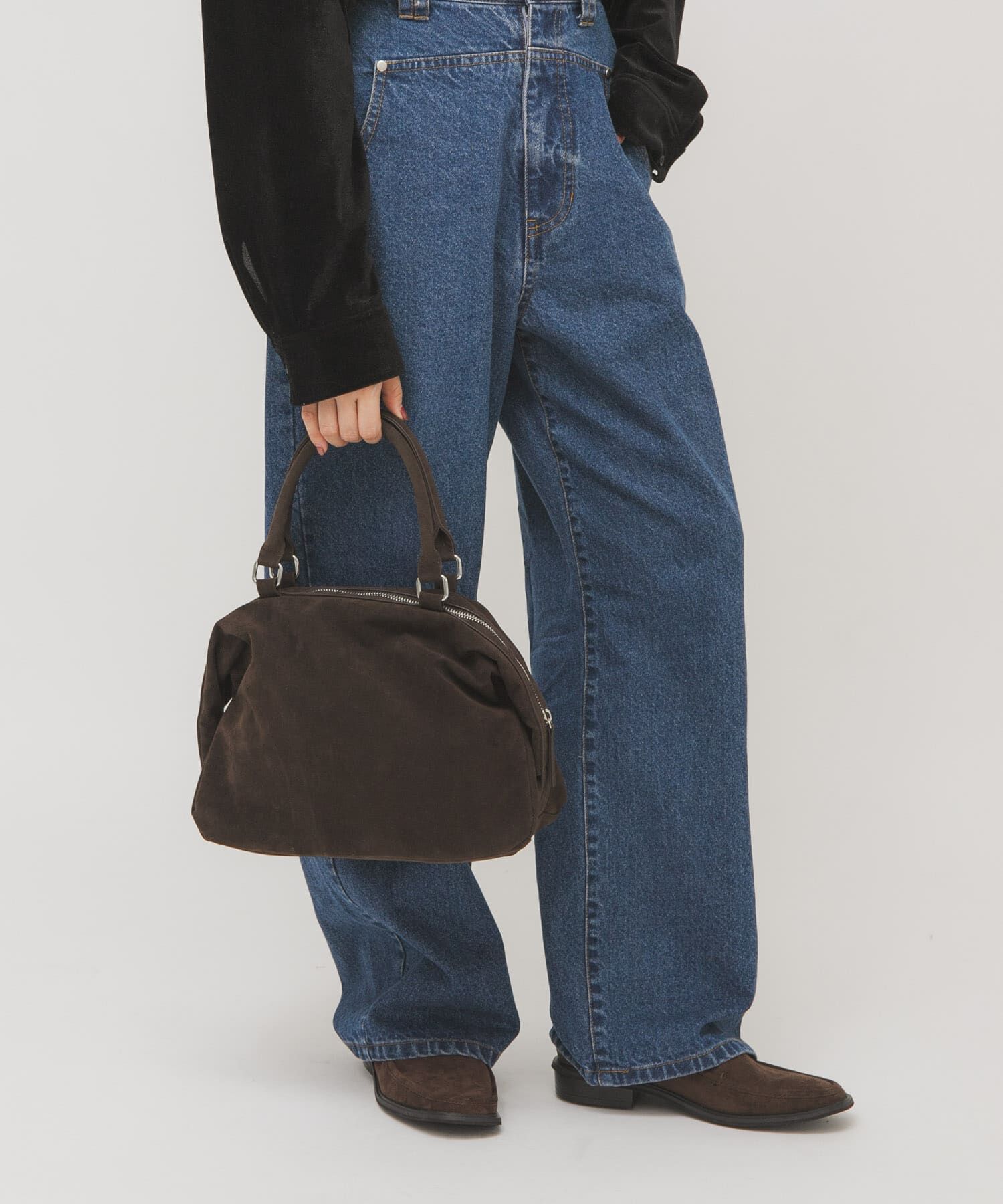  「ドロップファスナーデザインボストンBAG」|ボストンバッグ|