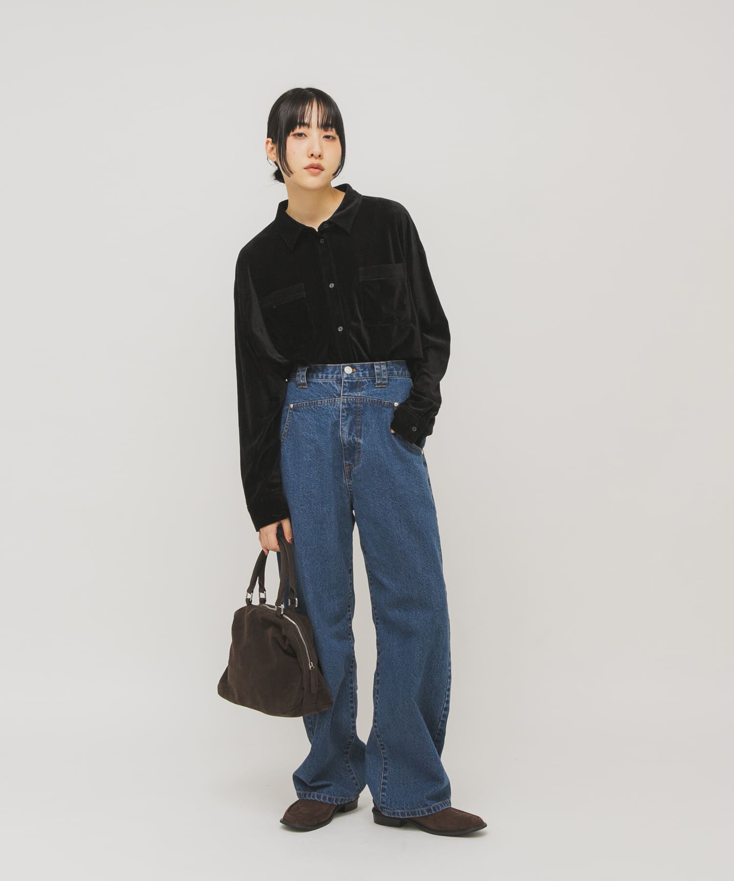  「ドロップファスナーデザインボストンBAG」|ボストンバッグ|