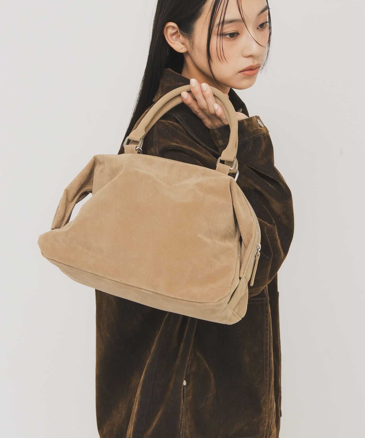  「ドロップファスナーデザインボストンBAG」|ボストンバッグ|