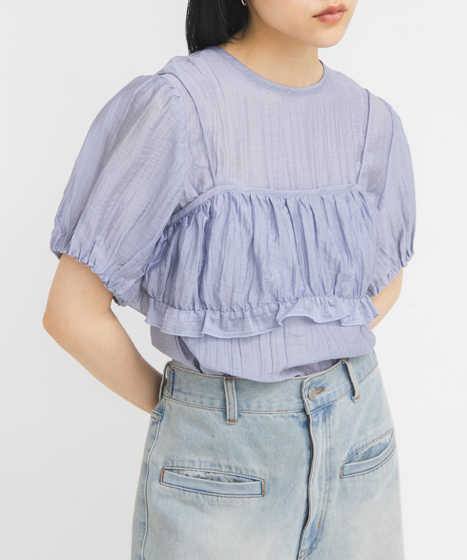  「ブラトップビスチェSETブラウス」|シャツ・ブラウス|