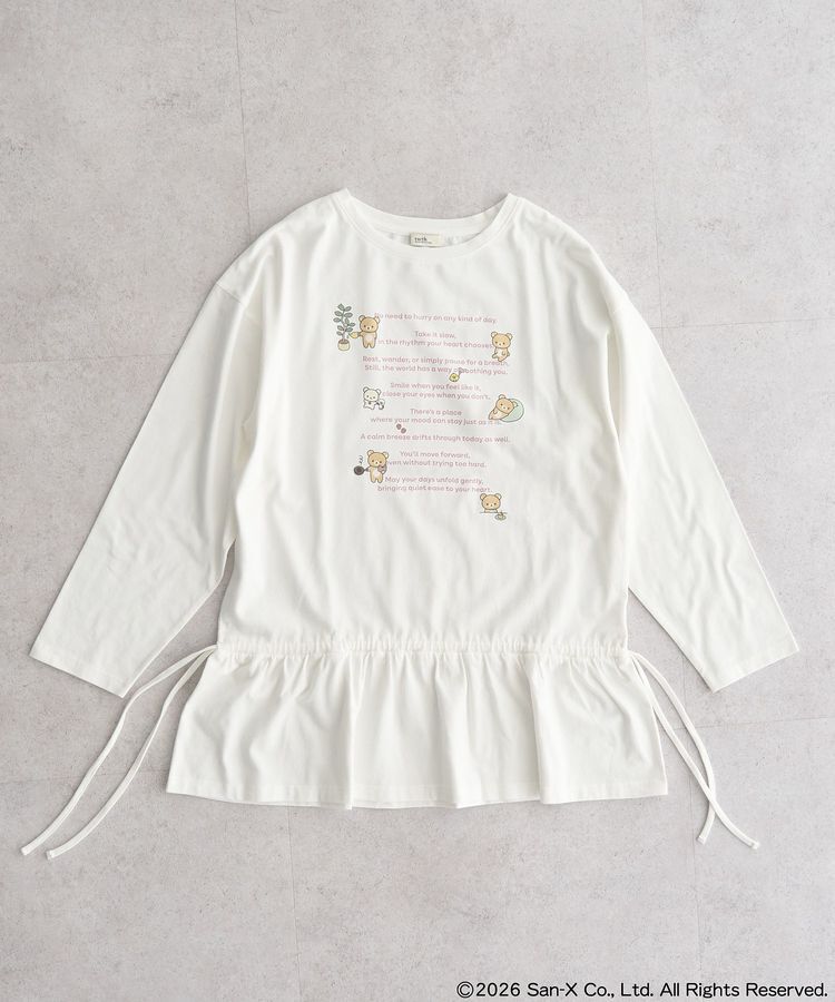 earth music&ecology「リラックマ&times;earth ブラウジングロンT」|Tシャツ・カットソー|