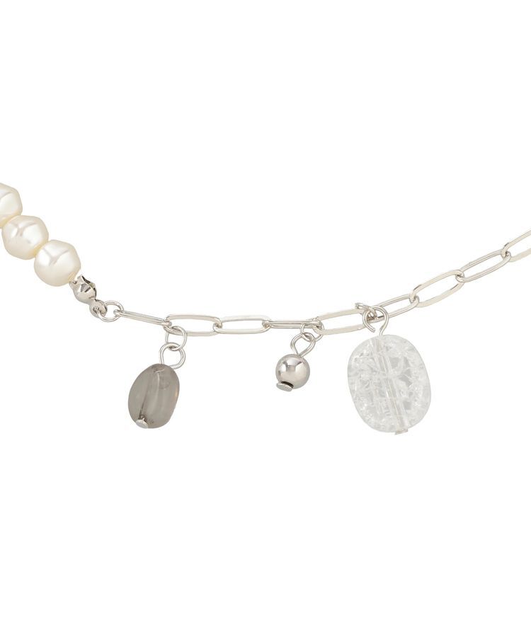 earth music&ecology「パールMIXチャームネックレス」|ネックレス|