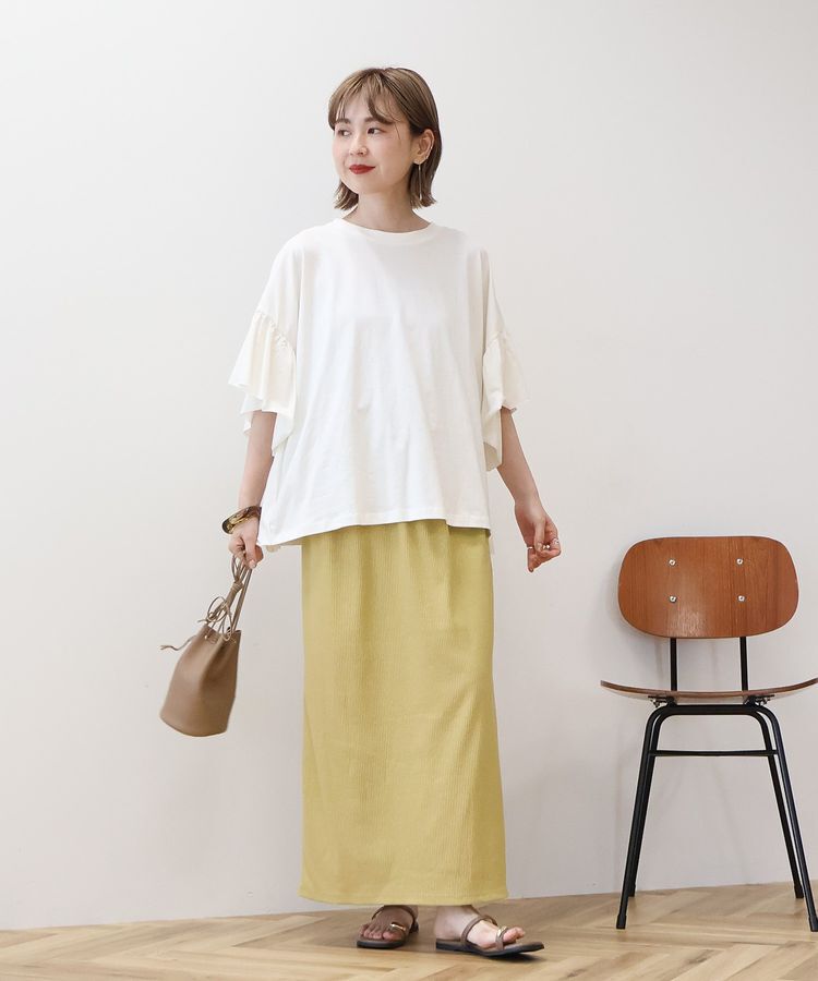 AMERICAN HOLIC「バックフリル半袖プルオーバー」|Tシャツ・カットソー|