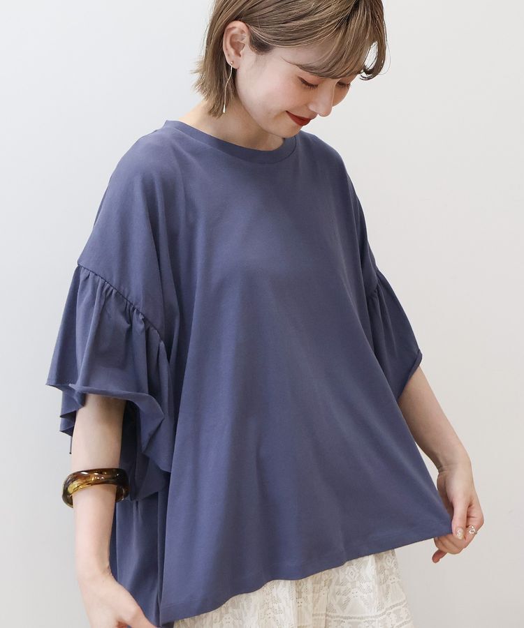 AMERICAN HOLIC「バックフリル半袖プルオーバー」|Tシャツ・カットソー|