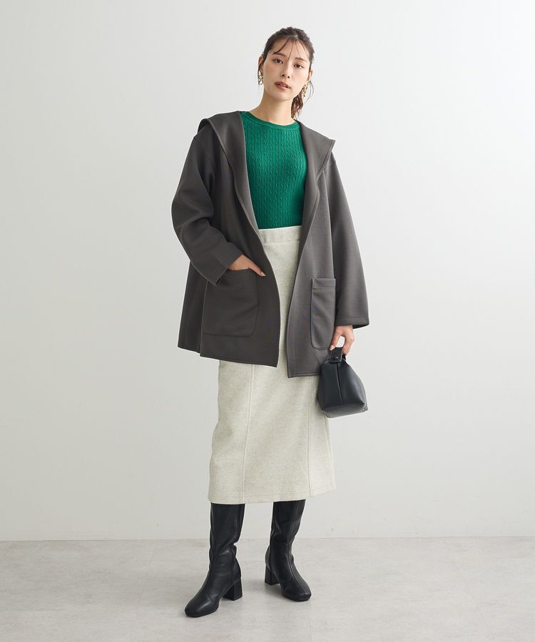 Green Parks「プチケーブルクルーネックニットプルオーバー」|ニット・セーター|