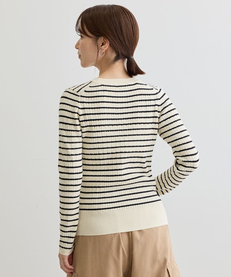 Green Parks「プチケーブルクルーネックニットプルオーバー」|ニット・セーター|