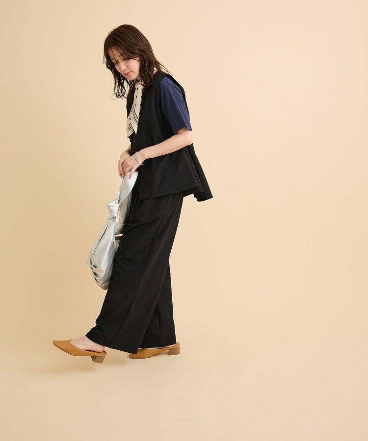 Green Parks「【楽しゃれUV】ドロストフレアベスト」|ベスト・ジレ|