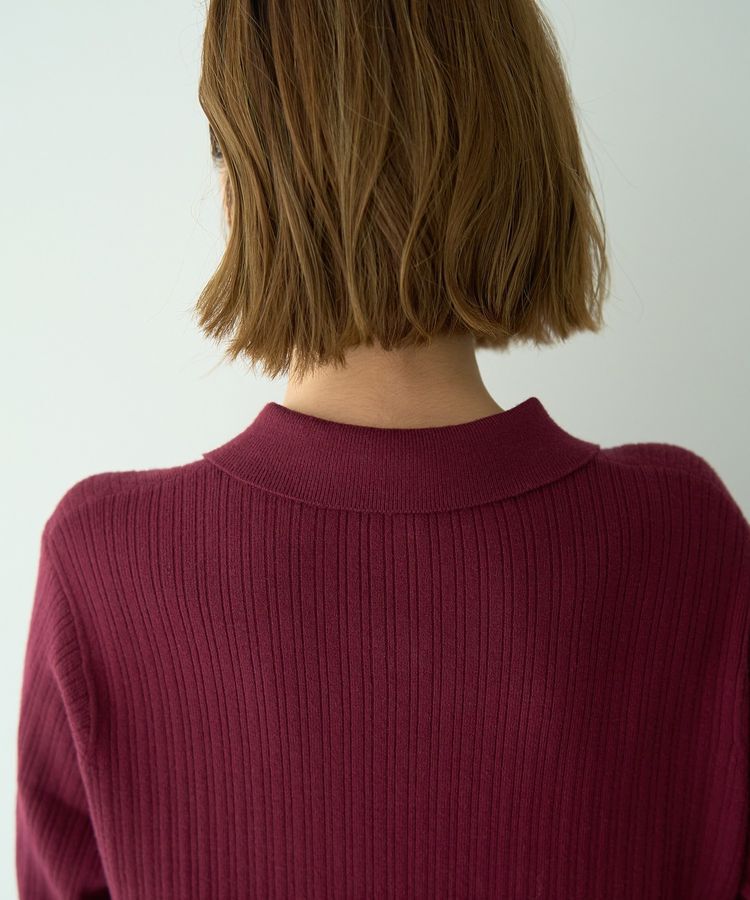 YECCA VECCA「襟付きニットワンピース」|ワンピース|