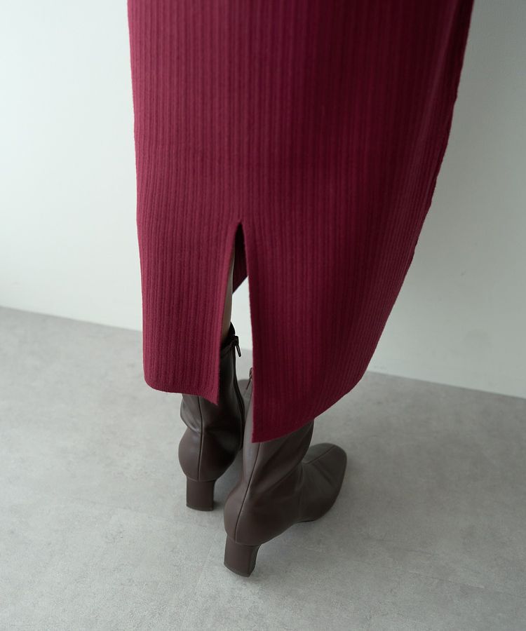 YECCA VECCA「襟付きニットワンピース」|ワンピース|