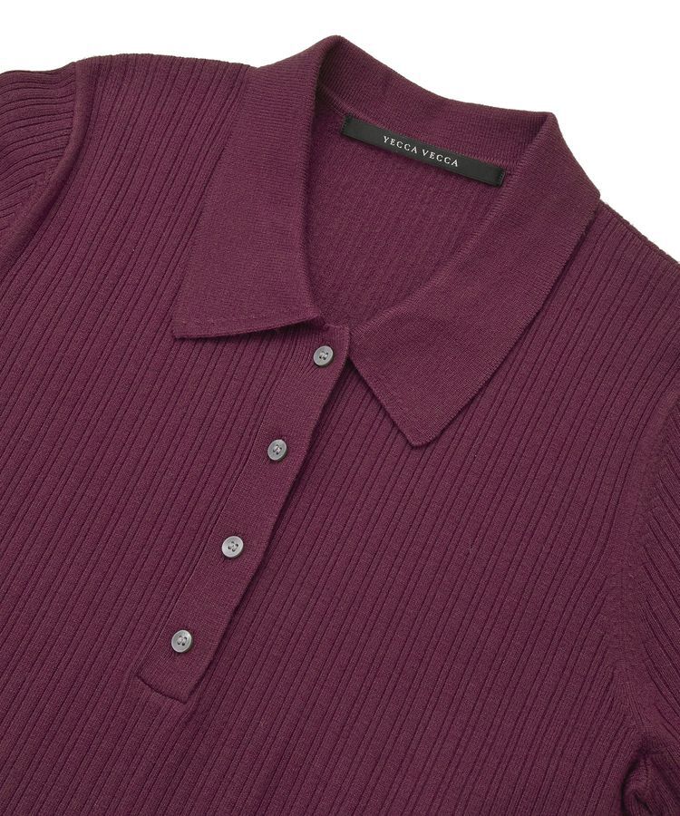 YECCA VECCA「襟付きニットワンピース」|ワンピース|