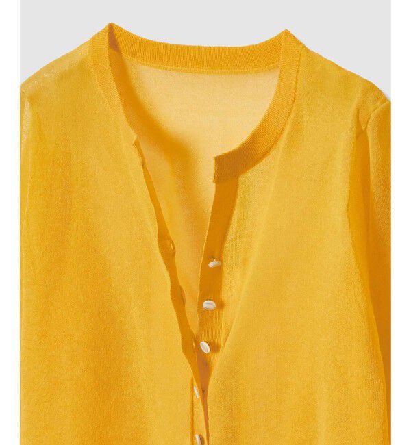 allureville「シアーラミスキッパーカーディガン」|ニット・セーター|