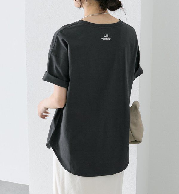  「【汗ジミ防止加工】ワンポイントロゴ刺繍Tシャツ」|Tシャツ・カットソー|