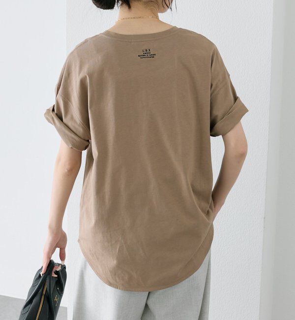  「【汗ジミ防止加工】ワンポイントロゴ刺繍Tシャツ」|Tシャツ・カットソー|