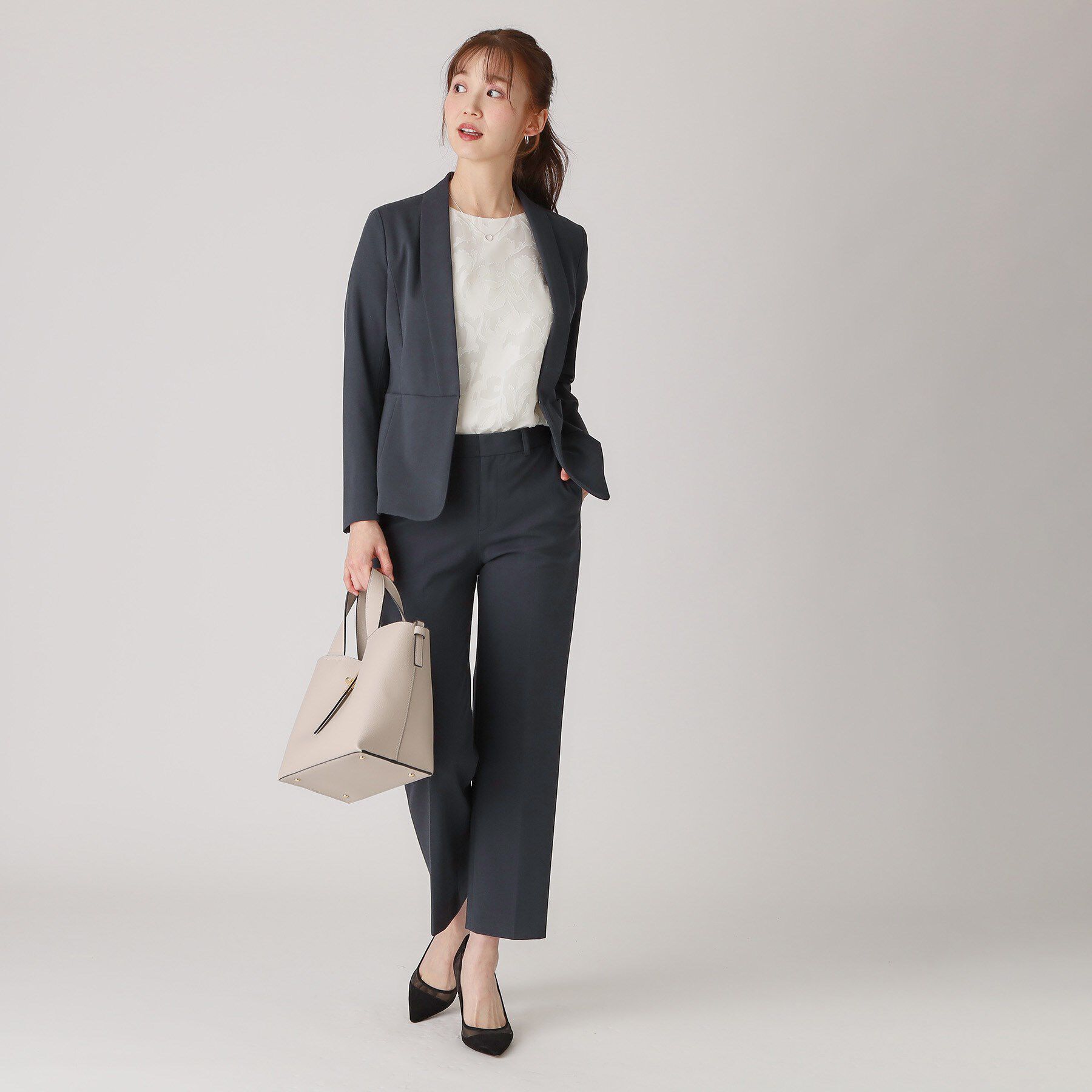 COUP DE CHANCE「【洗える／日本製】ショールカラージャケット」|ノーカラージャケット|