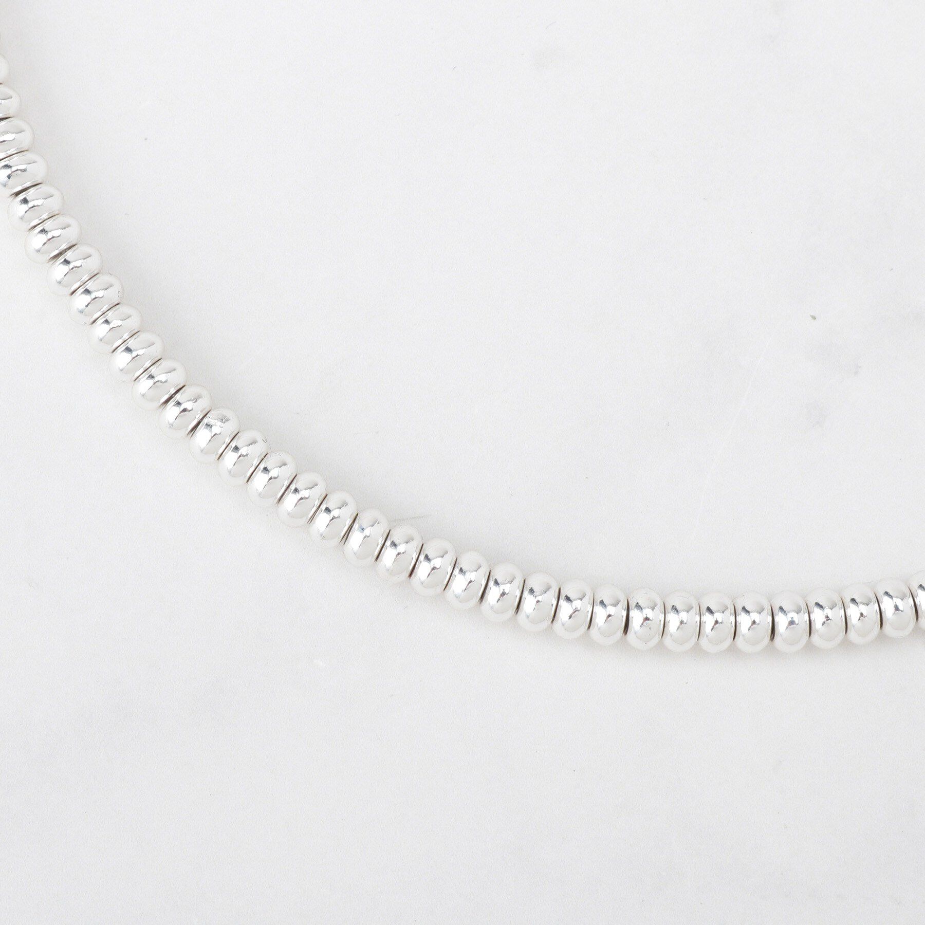 Reflect「シルバービーズロングネックレス」|ネックレス|