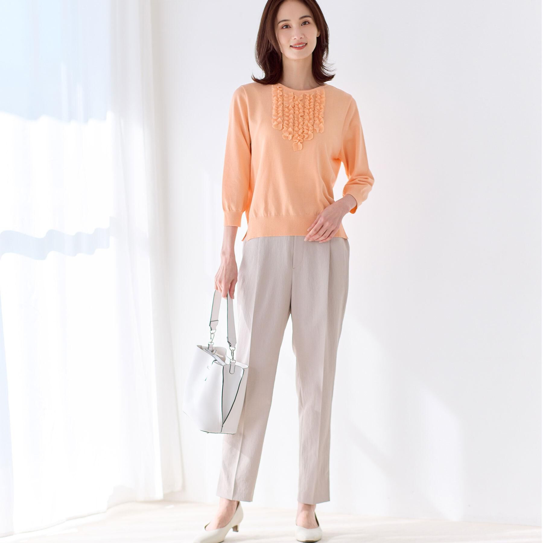 Reflect「フロントフリルデザインニット」|ニット・セーター|