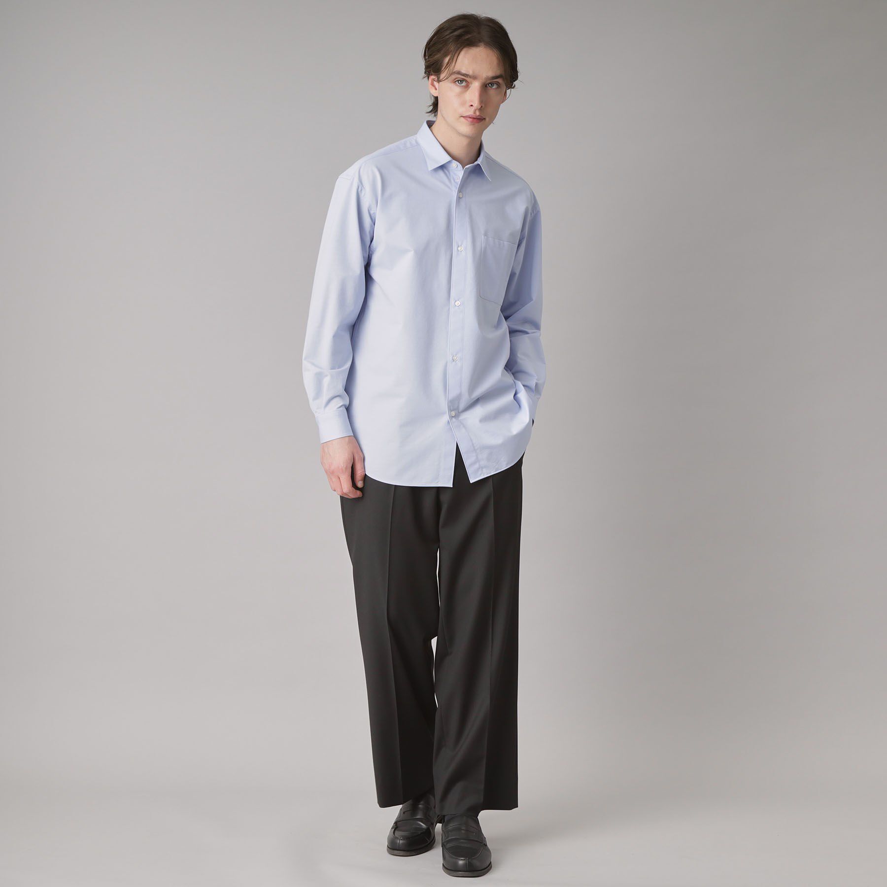 DRESSTERIOR「46Gジャージー リラックスシャツ」|シャツ・ブラウス|