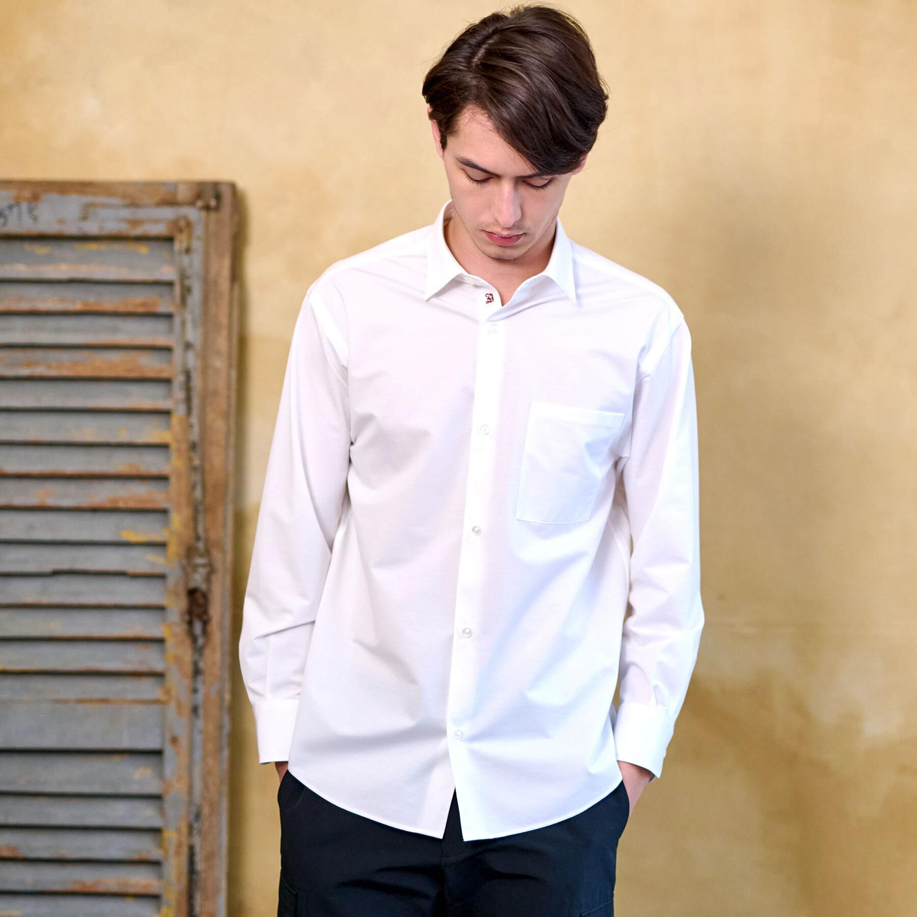 DRESSTERIOR「46Gジャージー リラックスシャツ」|シャツ・ブラウス|