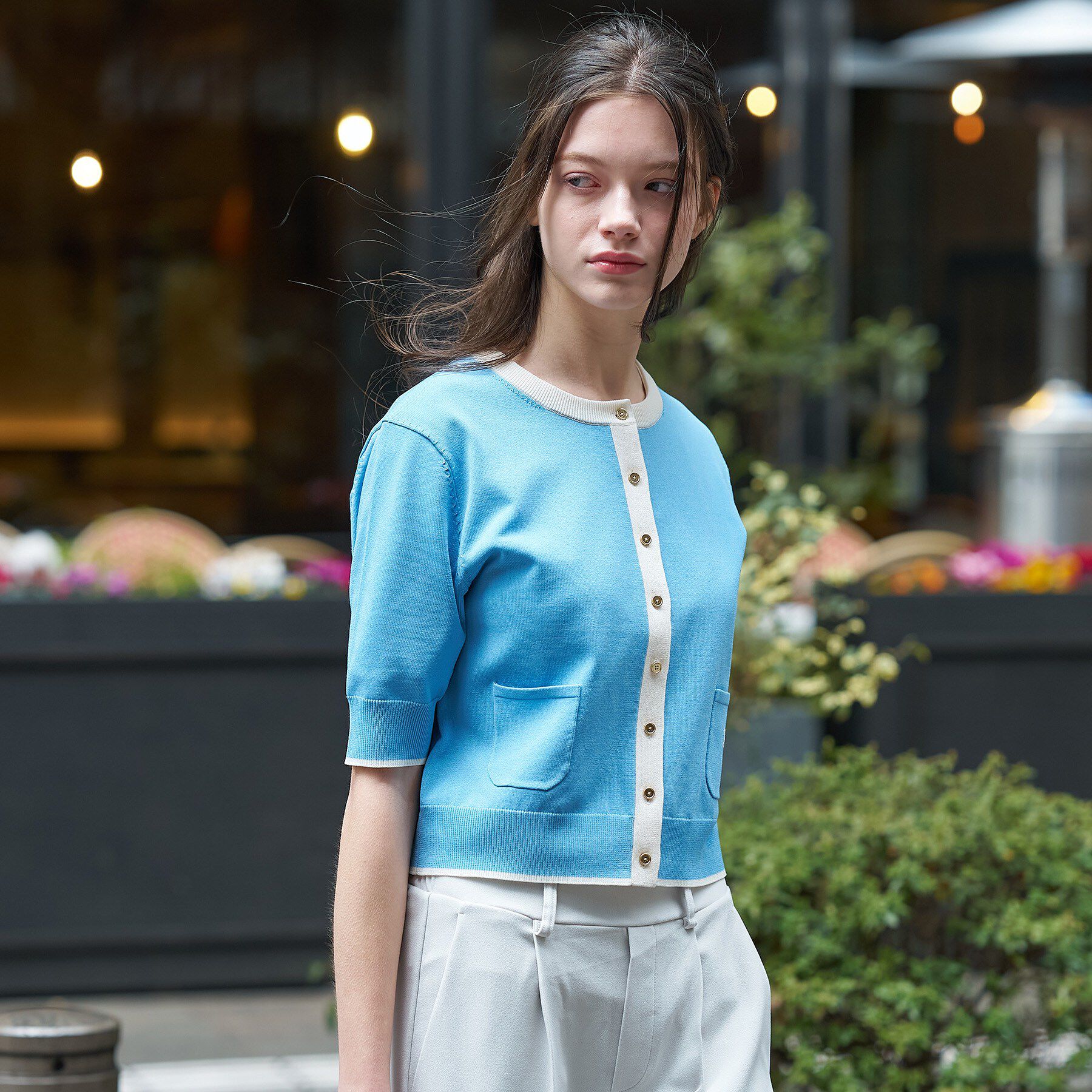 DRESSTERIOR「【otonaMUSE5月号掲載/UVカット/ウォッシャブル】クールタッチ コンビ カーディガン」|カーディガン|