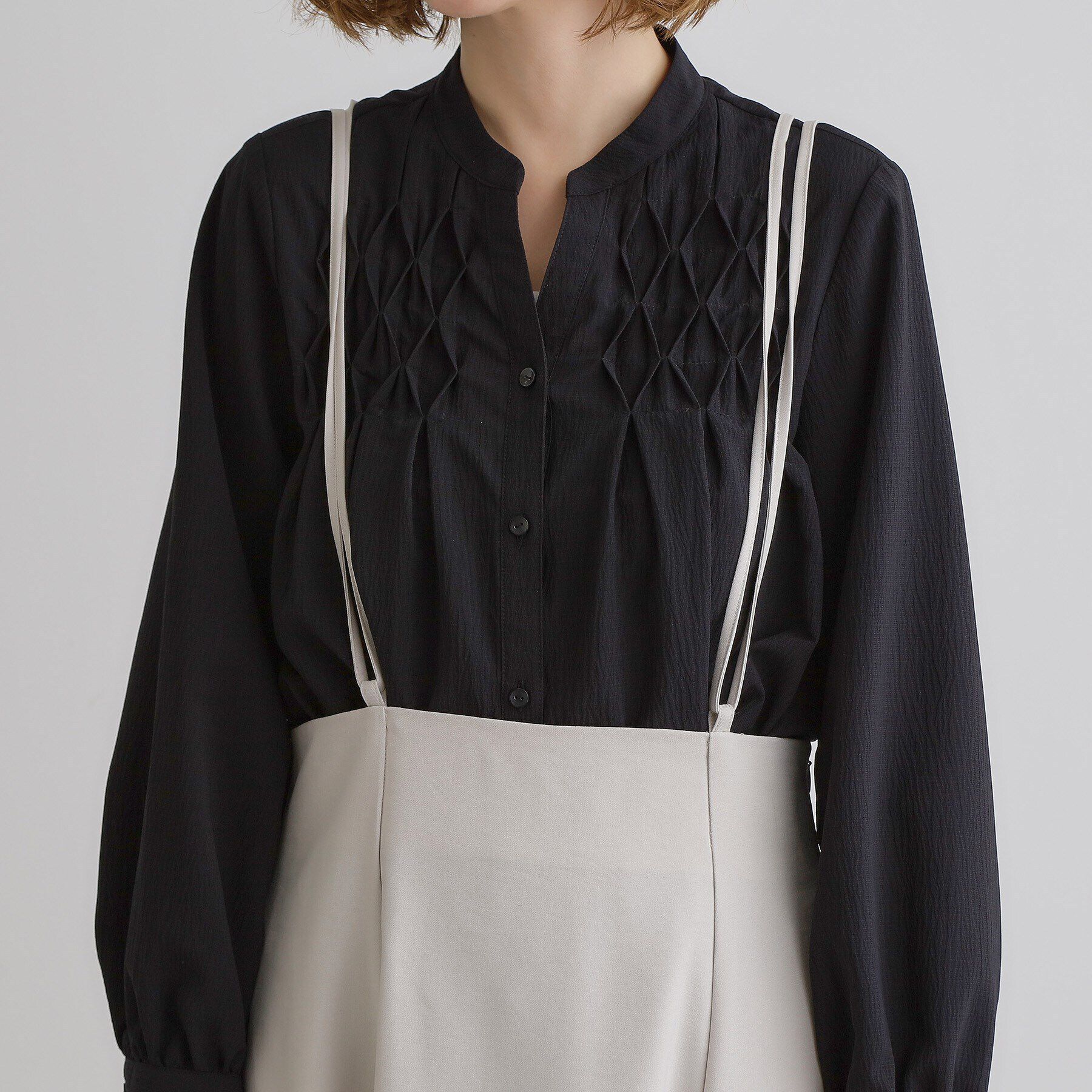 grove「ダブルストラップフレアスカート」|スカート|