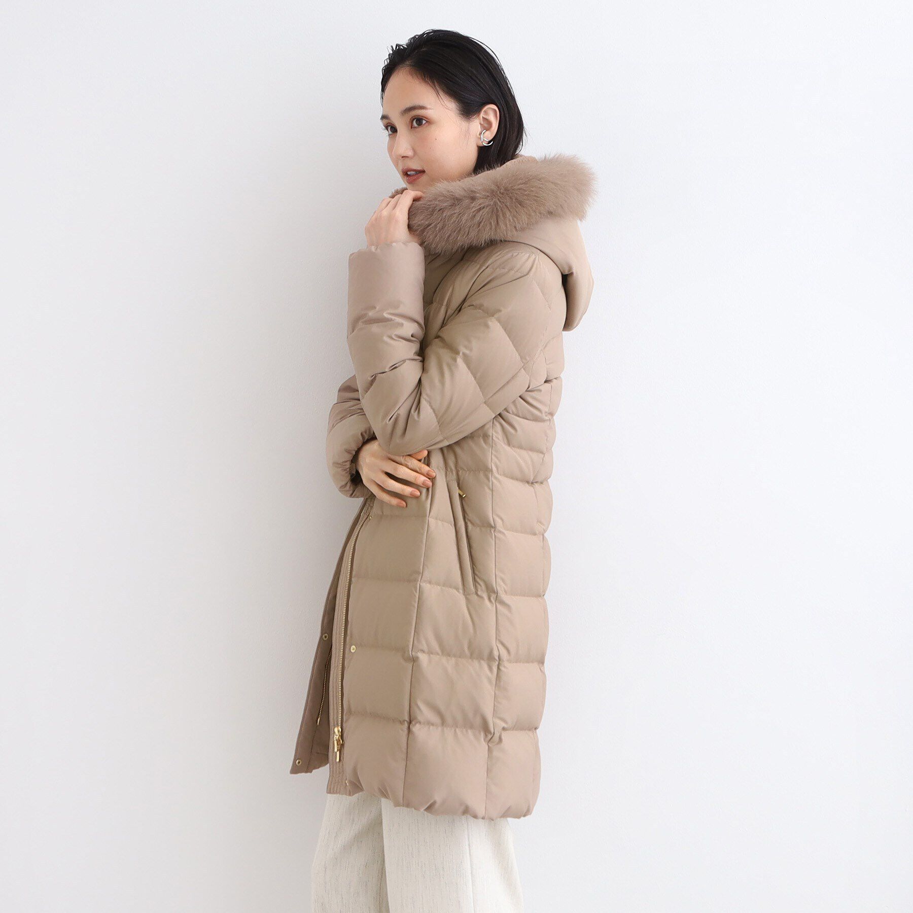 INDIVI「【名品／撥水／抗菌防臭】ロング リサイクルダウンコート」|ダウン|