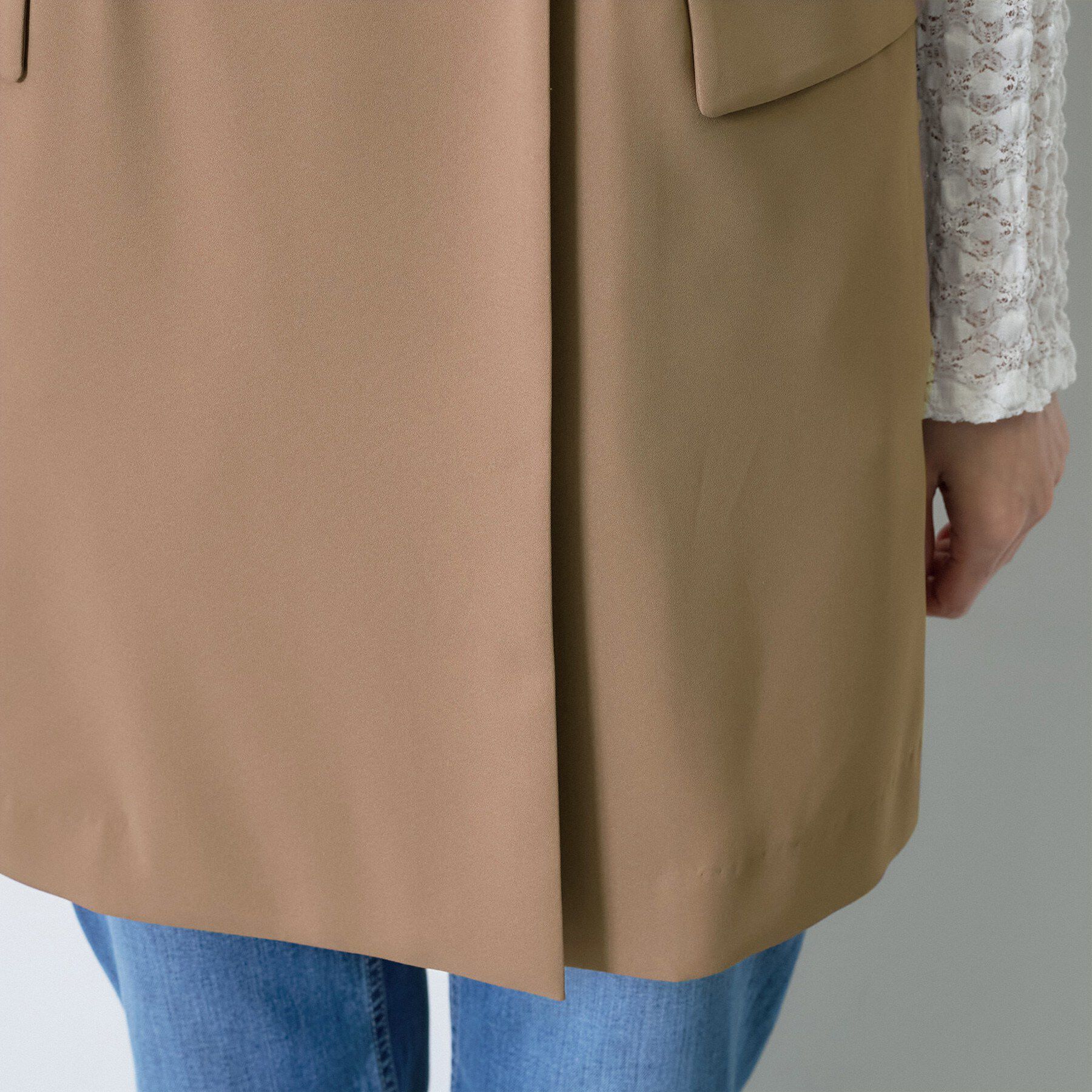 INDIVI「【さらに軽く軽快！／着る日傘】颯爽ジレジャケット」|ベスト・ジレ|