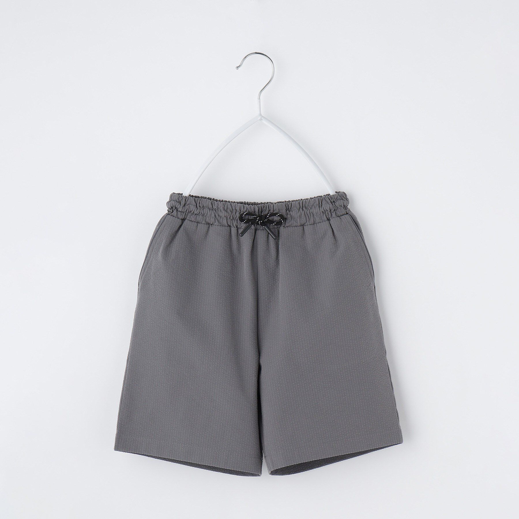 THE SHOP TK「【110-150】涼しい♪サッカーショートパンツ/洗濯機OK」|キュロット|チャコールグレー(0