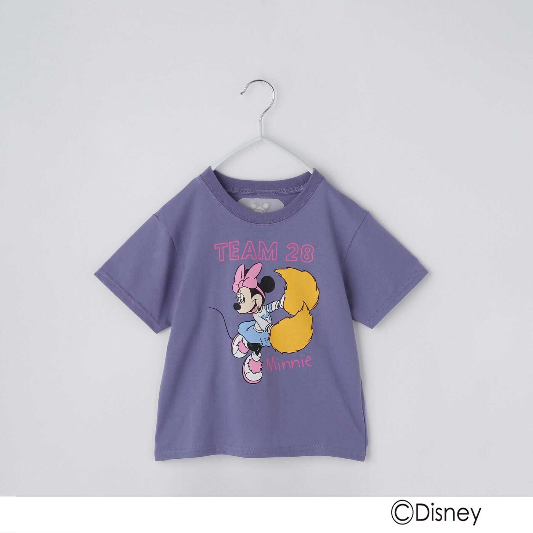 THE SHOP TK「disney/【110-150】ミッキーマウス＆ミニーマウス ベースボールTシャツ」|Tシャツ・カットソー|