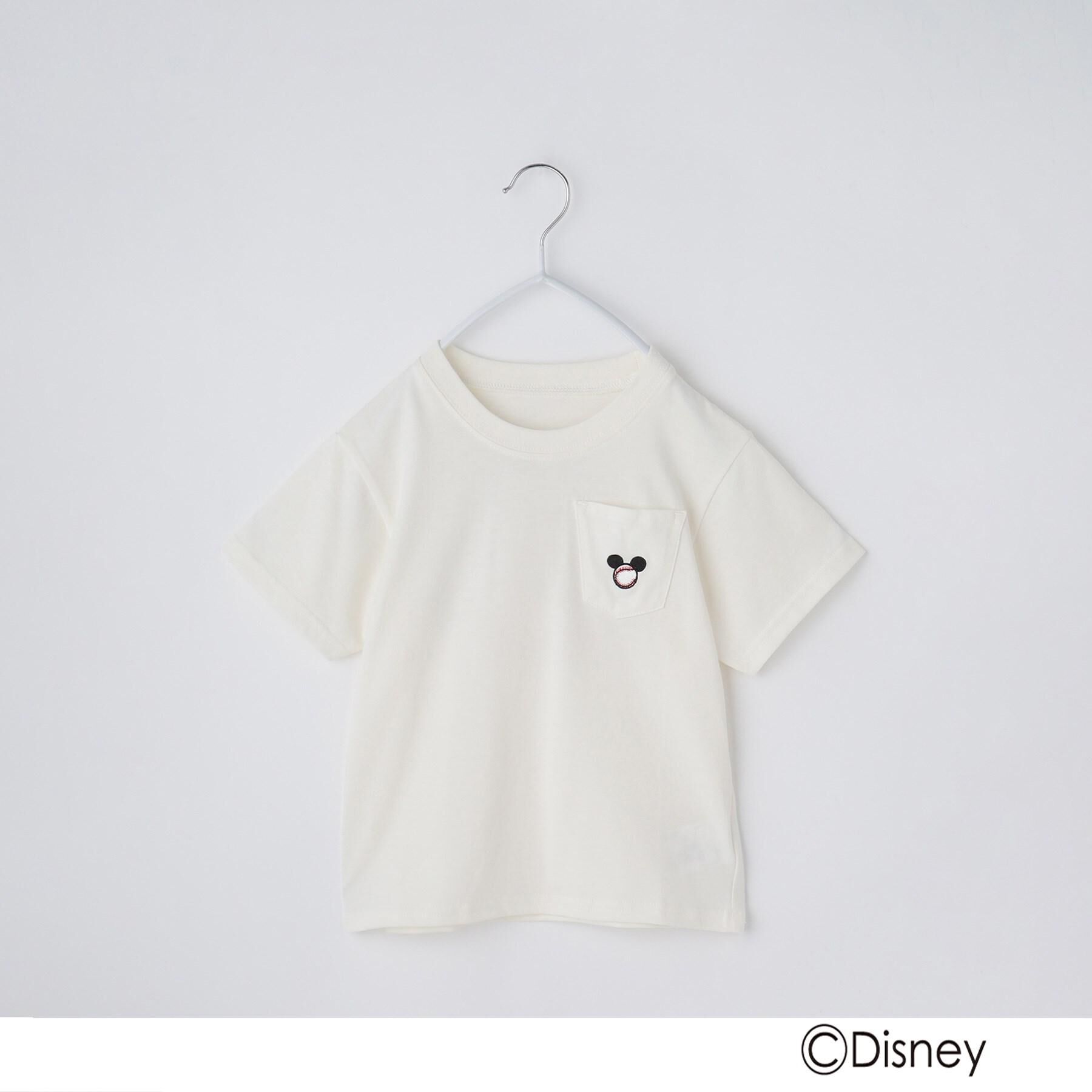 THE SHOP TK「disney/【110-150】ミッキーマウス＆ミニーマウス ベースボールTシャツ」|Tシャツ・カットソー|