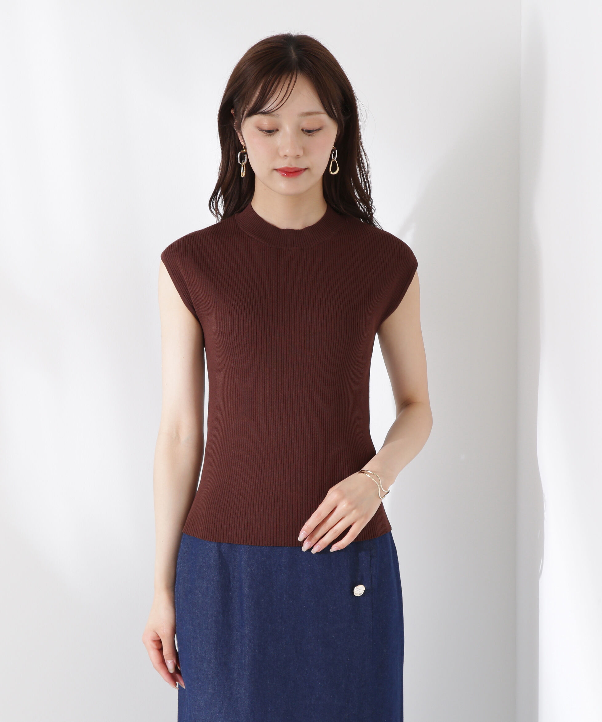 PROPORTION BODY DRESSING「ボトルネックリブニット」|ニット・セーター|