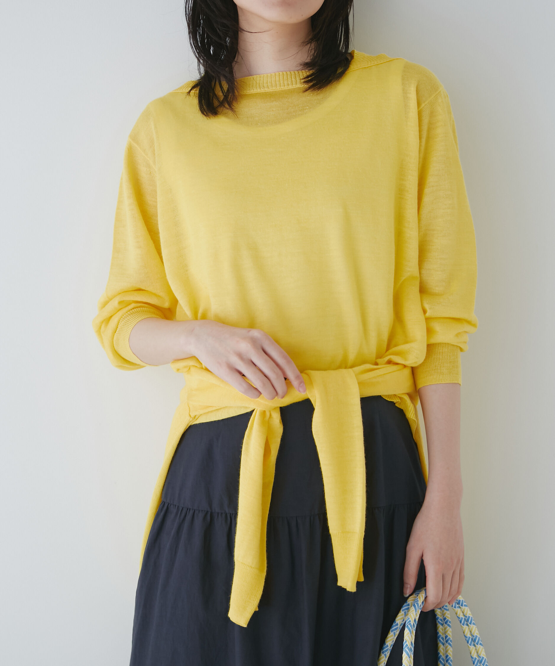  「◆ラミーハイゲージプルオーバー」|ニット・セーター|イエロー