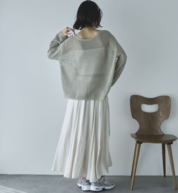 Doux archives「とろみサテンギャザースカート」|スカート|