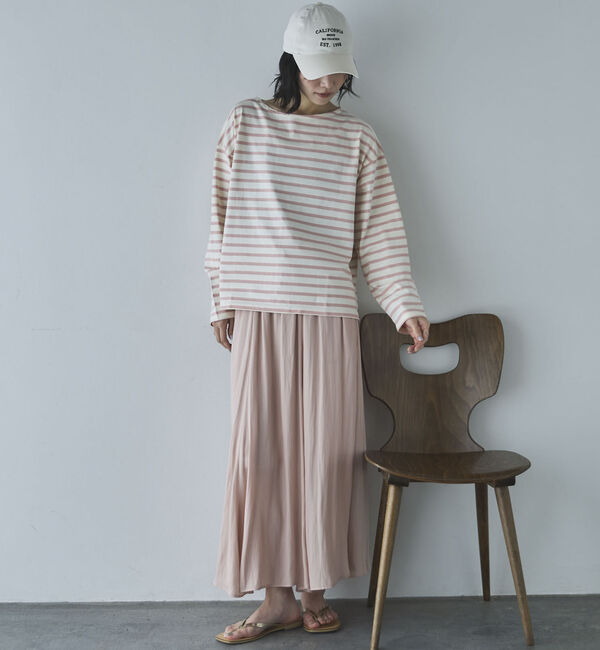 Doux archives「とろみサテンギャザースカート」|スカート|