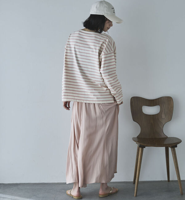 Doux archives「とろみサテンギャザースカート」|スカート|