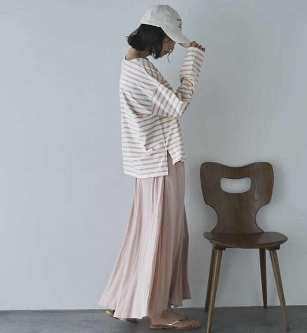 Doux archives「とろみサテンギャザースカート」|スカート|