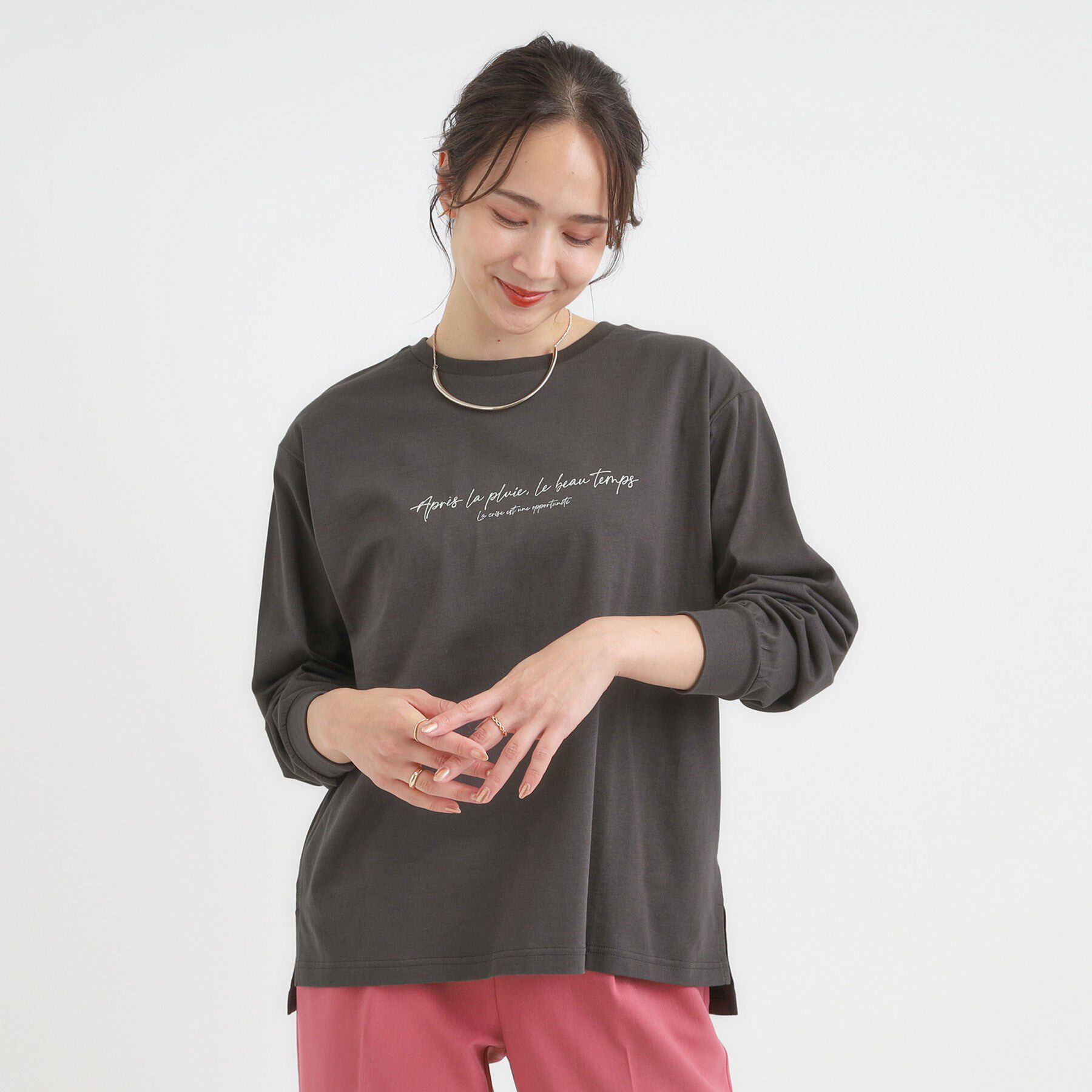 SHOO･LA･RUE「グラフィックアソート ベーシックロンT」|Tシャツ・カットソー|