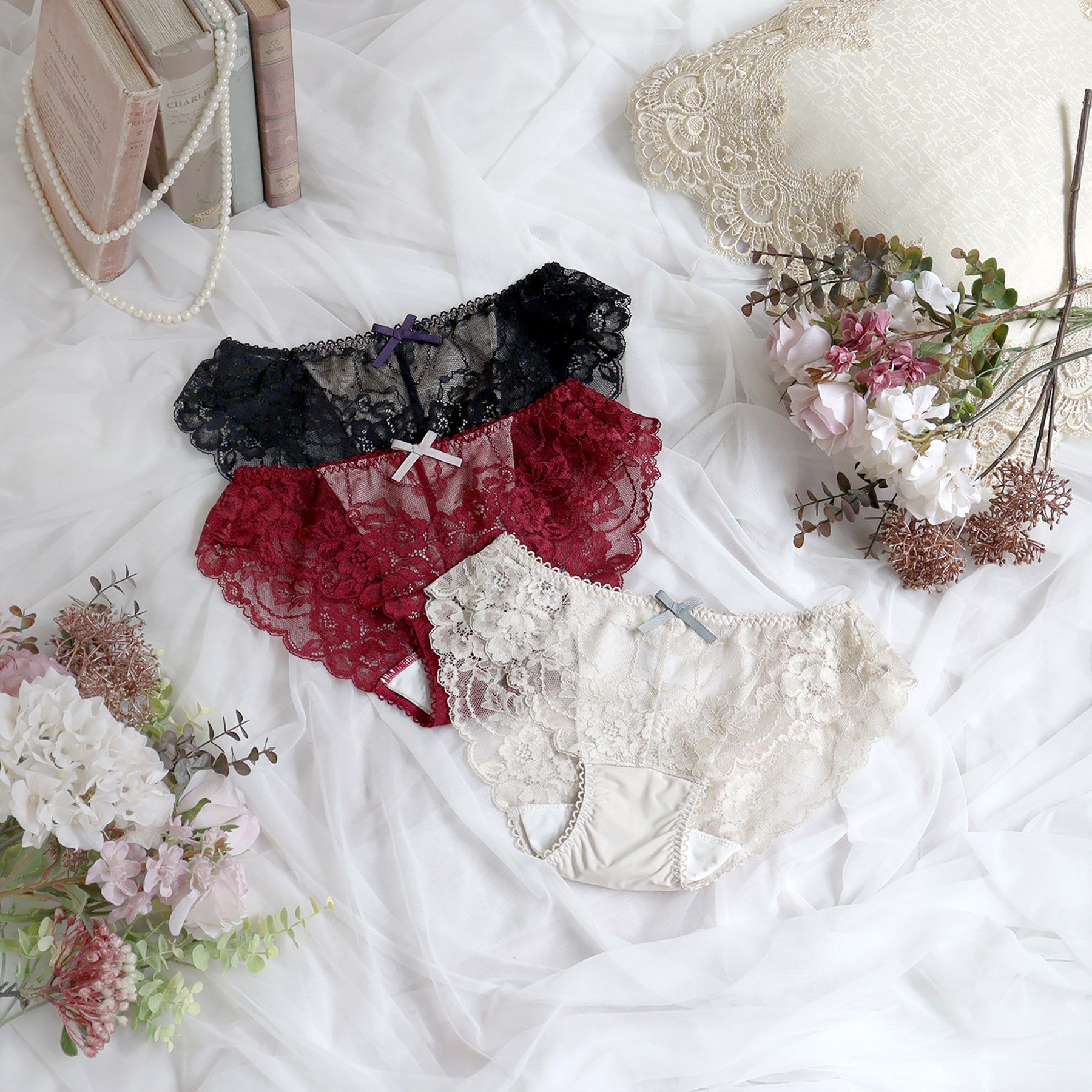 Risa Magli「ノーラ レースサニタリー」|インナー|