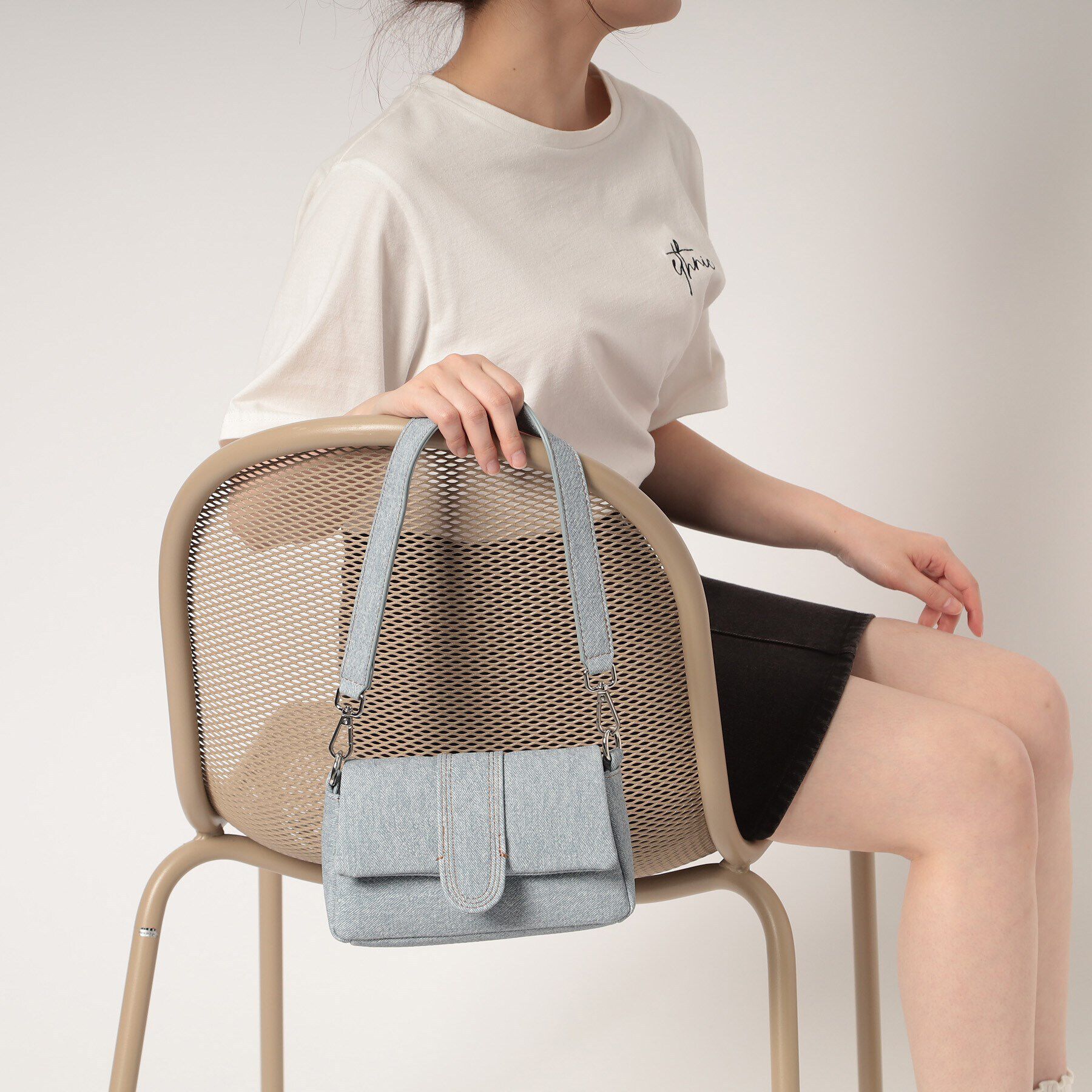 Ober Tashe「デニム風ショルダ－バッグ」|ショルダー・メッセンジャー|