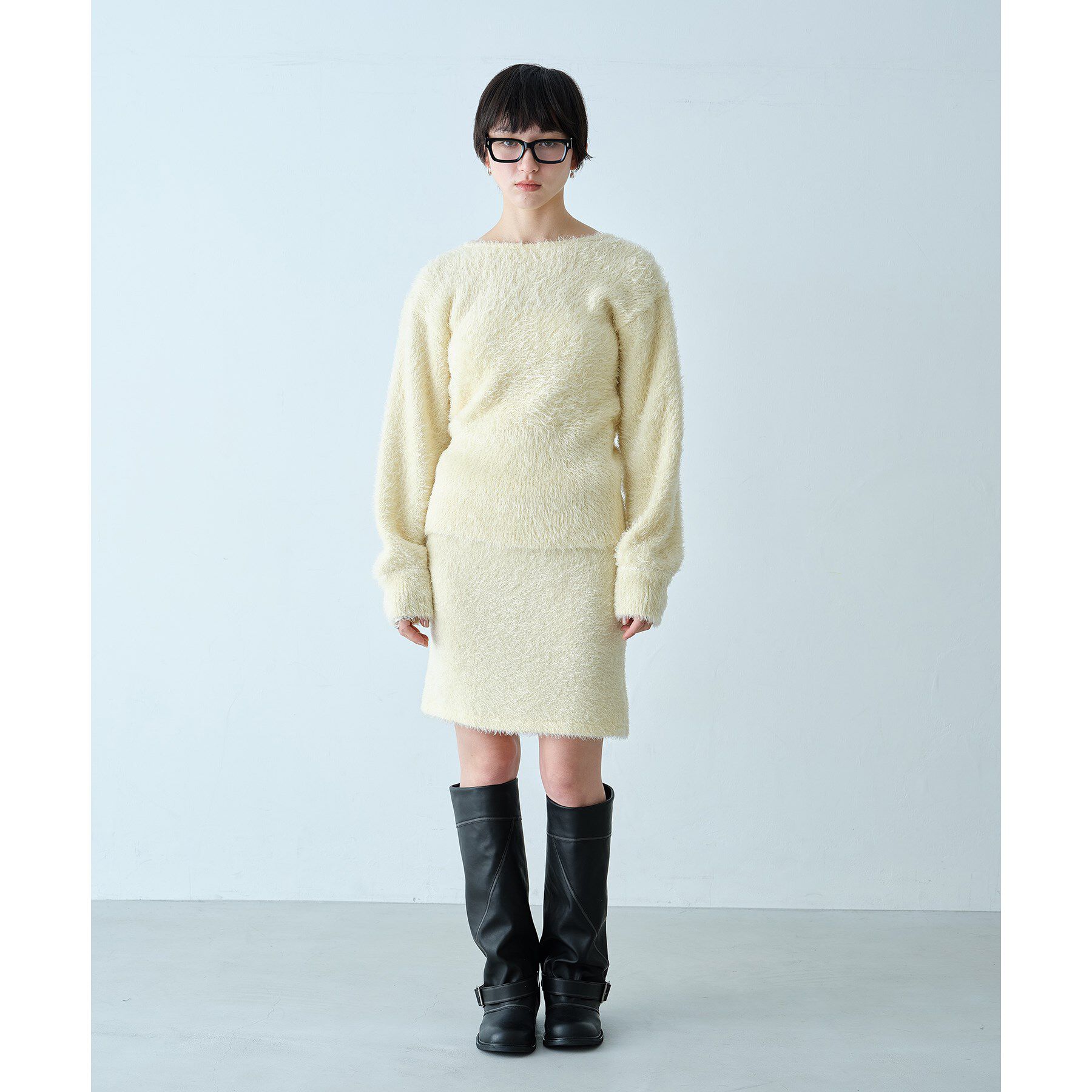 CODE A「slouch volume boots」|ショートブーツ|