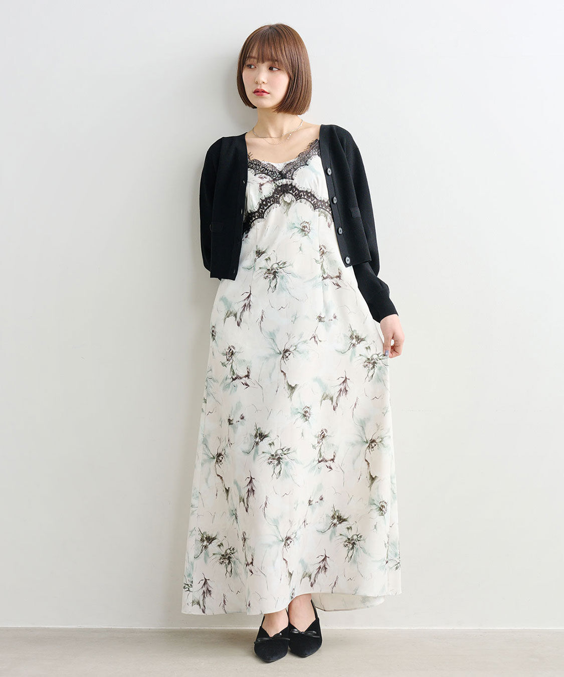 COCO DEAL「片畦Vネックニットカーディガン」|ニット・セーター|