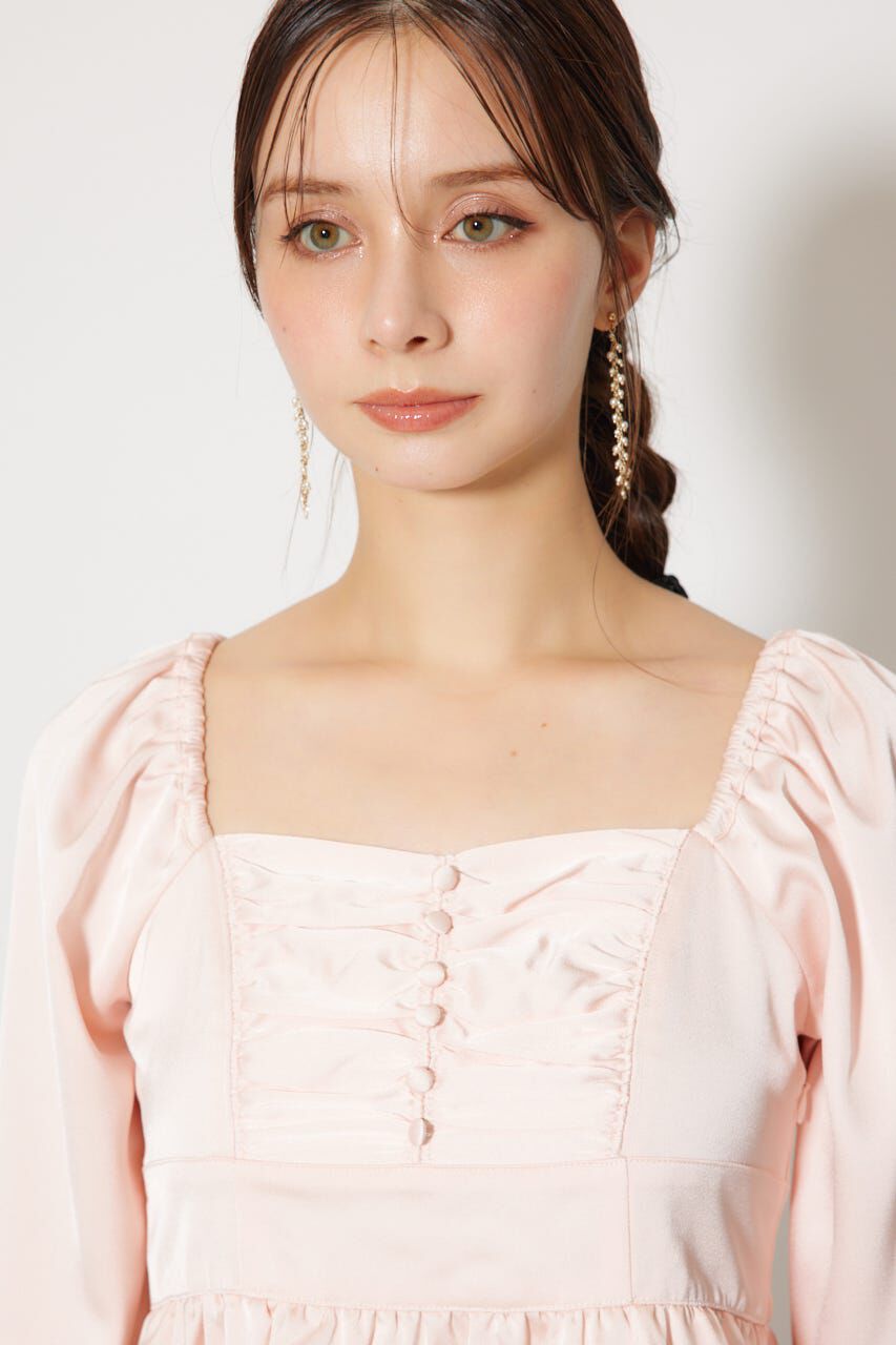 rienda「ギャザーペプラムブラウス」|シャツ・ブラウス|