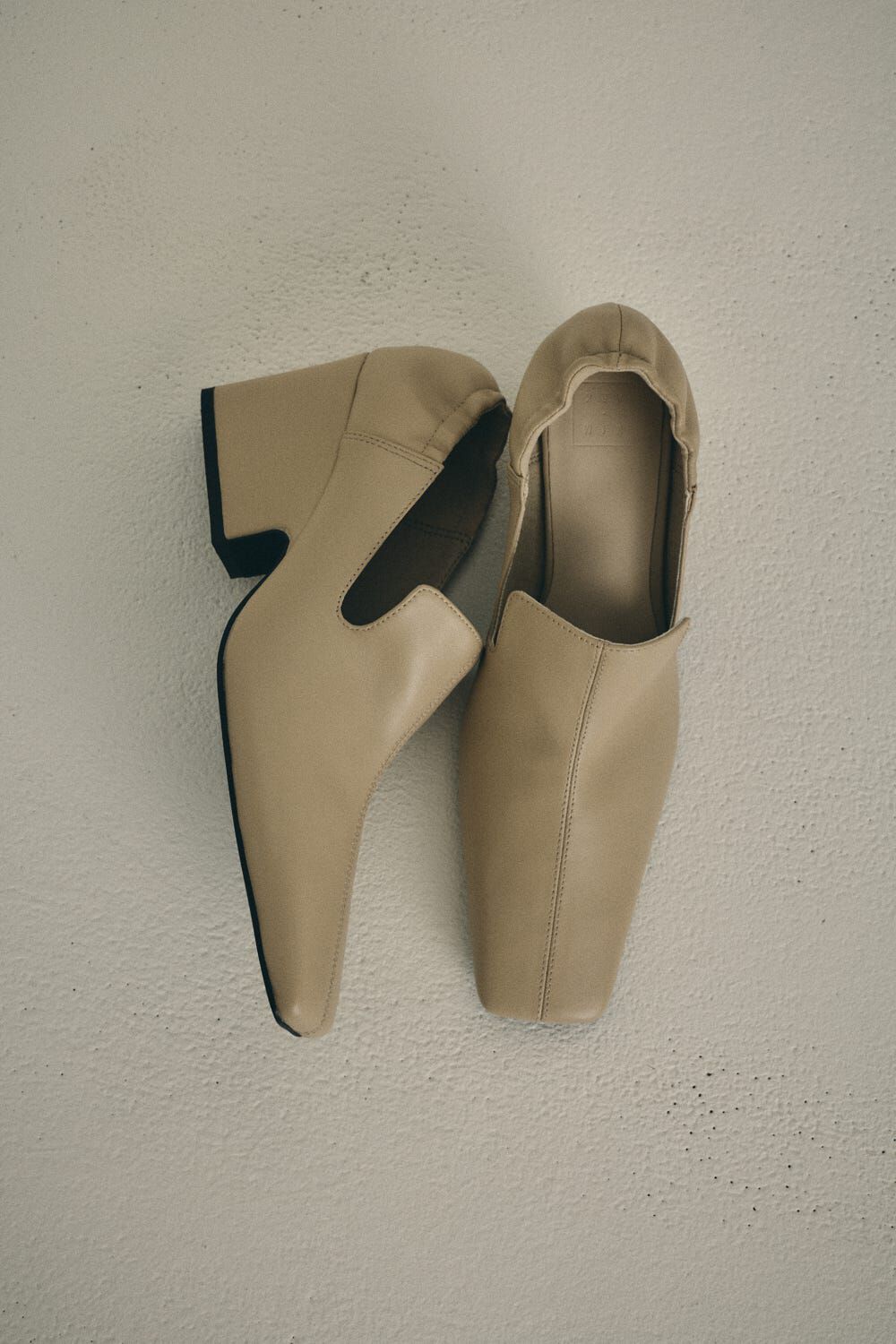 RIM.ARK 「Leather square toe heel」|パンプス|