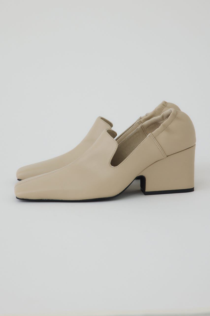 RIM.ARK 「Leather square toe heel」|パンプス|