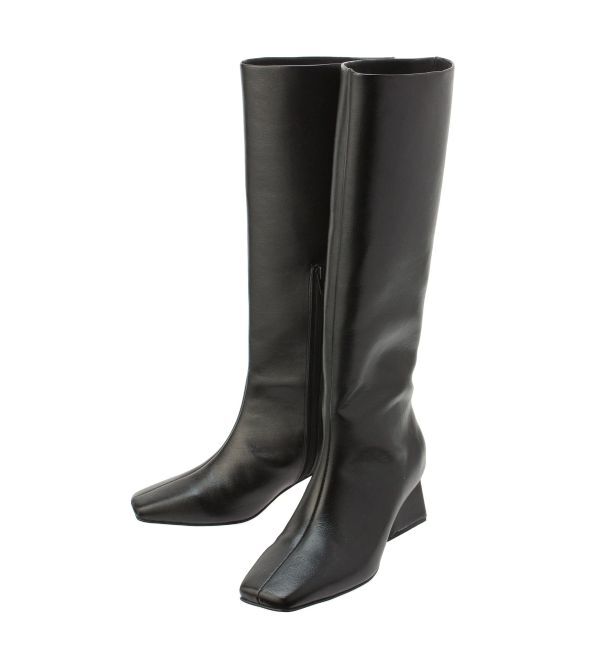 ELENDEEK「SQUARE LONG BOOTS」|ロングブーツ|
