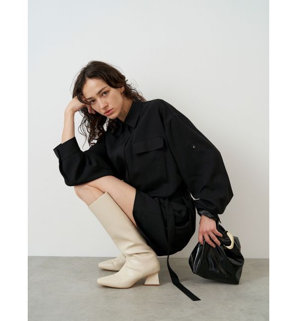 ELENDEEK「SQUARE LONG BOOTS」|ロングブーツ|