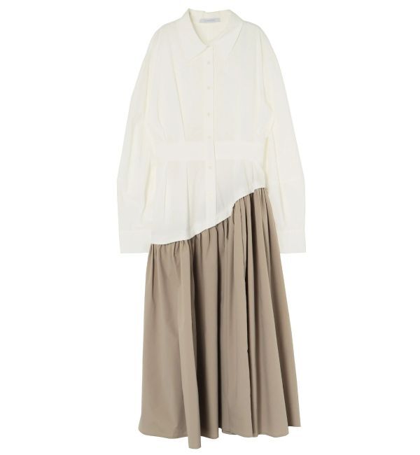 ELENDEEK「WAVE LINE TUCK OP」|ワンピース|