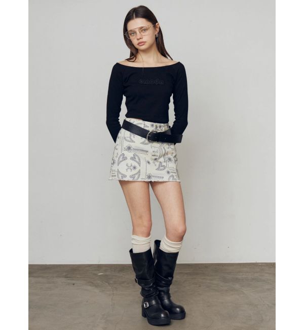 EMODA「ボックスミニスカート」|スカート|