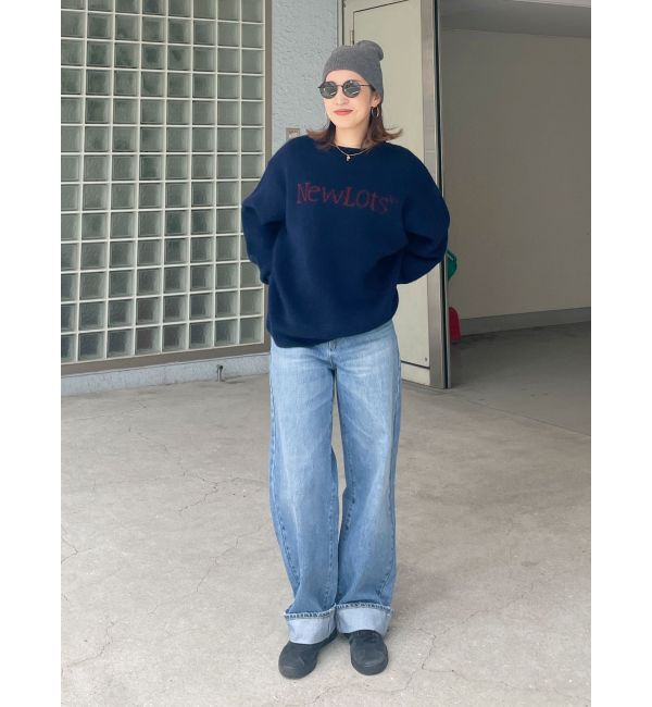 Ungrid「【WEB限定】ロゴルーズニット」|ニット・セーター|