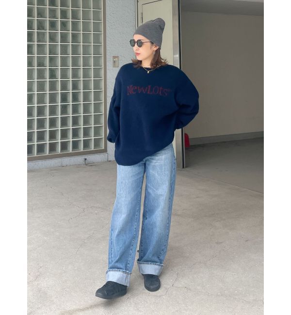 Ungrid「【WEB限定】ロゴルーズニット」|ニット・セーター|